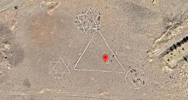 حقیقت ستاره داوود در نزدیکی شهر خمین روی گوگل مپ؛ آیا پای اسرائیل در میان است؟