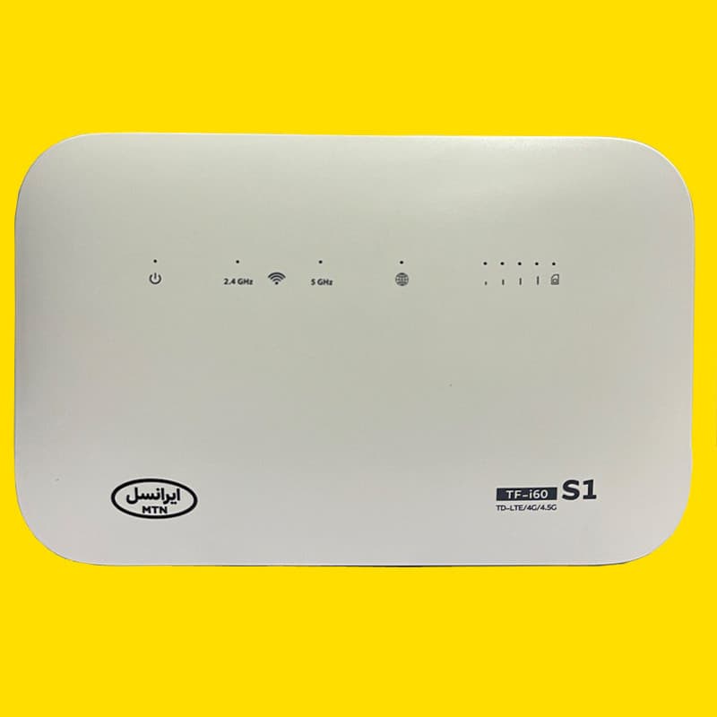 مودم روتر بی سیم 4G LTE ایرانسل مدل TF-I60 s1 به همراه سیم کارت30گیگابایتی یکماهه Wenex