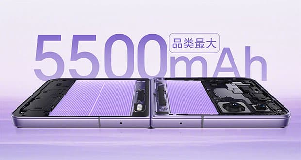 گوشی تاشو آنر مجیک V فلیپ 2 با باتری 5500 میلی آمپر ساعتی، رکورد شکنی می‌کند