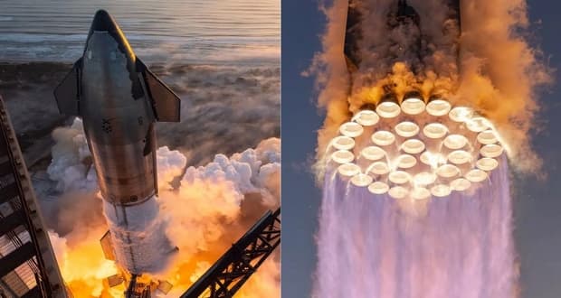 فیلم جذاب اسپیس ایکس از لحظه بلند شدن موشک استارشیپ