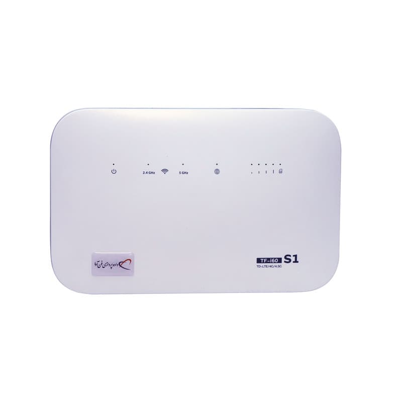 مودم 4G  LTE داده پردازی فن آوا مدل TF-i60 S1 به همراه سیم کارت و 1800 گیگابایت اینترنت 12 ماهه 