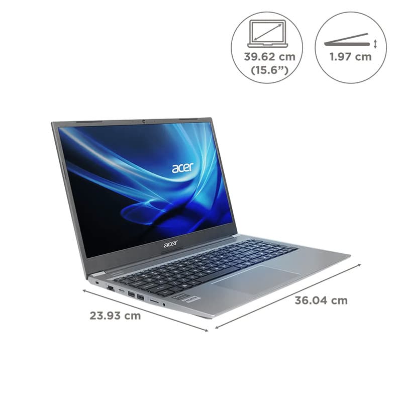 لپ تاپ 15.6 اینچ ایسر مدل Aspire Lite AL15-41-Ryzen 5 7430U-16GB DDR4 3200MHz-512GB SSD-IPS