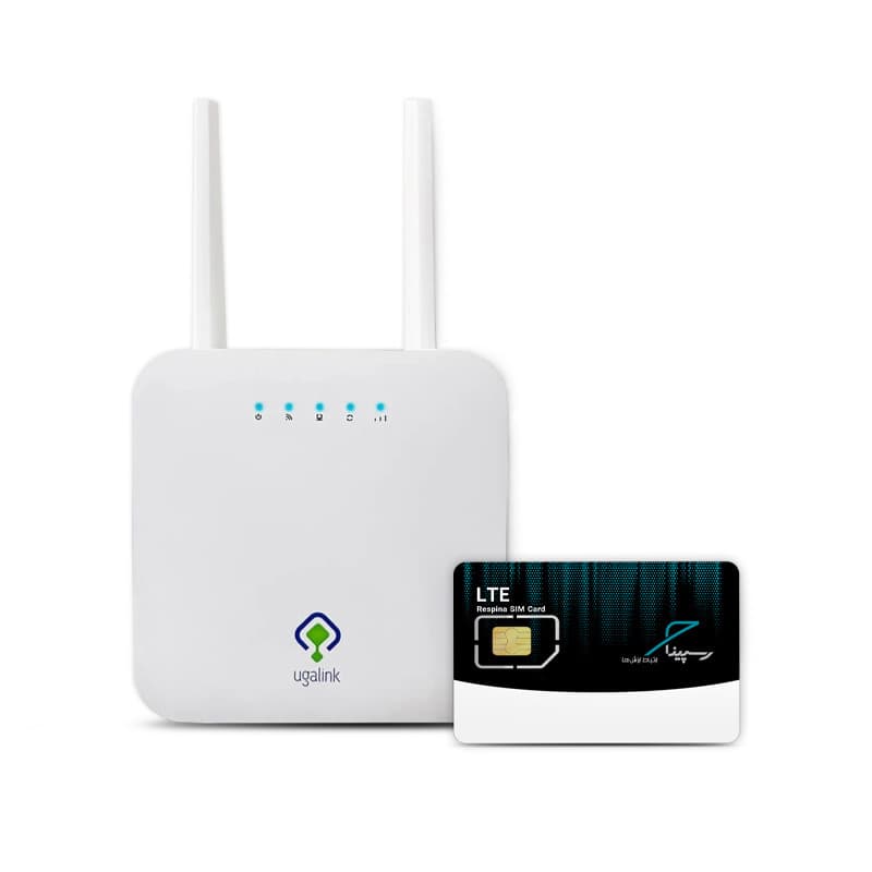 پکیج اینترنت ثابت FDLTE رسپینا با 350 گیگ ترافیک شش ماهه به همراه سیم کارت و مودم یوگالینک B-4221