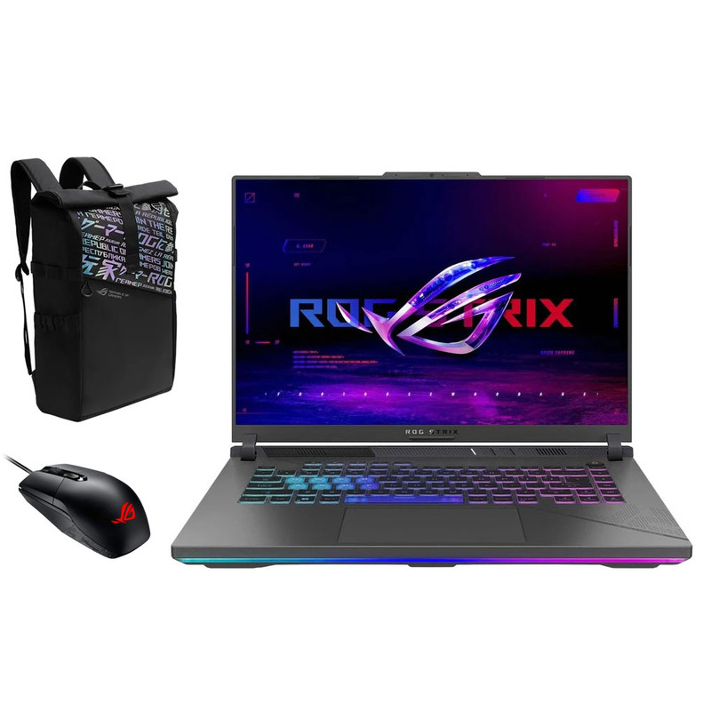 لپ تاپ 16 اینچی ایسوس مدل ROG Strix G16 G614JVR-Core i9 14900HX-RTX4060 8GB-32GB DDR5 5600MHz-1TB SSD-WUXGA 165Hz به همراه کیف و ماوس