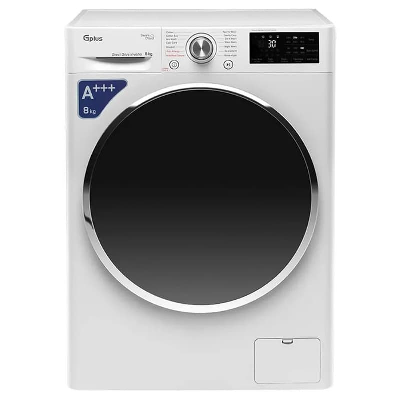 ماشین لباسشویی 8 کیلوگرم اتوماتیک جی پلاس مدل GWM-R88W.KTL
